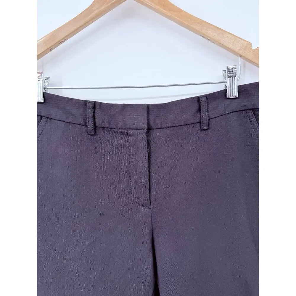 Tory Burch Wool Blend Skinny Dress Pants Navy Blue size 6